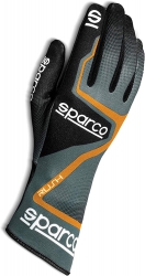 Перчатки 10 Sparco RUSH серый/оранжевый, размер 10 - LadaSportLine - Все для автоспорта и тюнинга