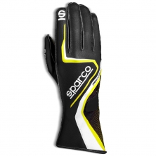 Перчатки 07 Sparco RECORD черный/желтый неоновый, размер 07 - LadaSportLine - Все для автоспорта и тюнинга