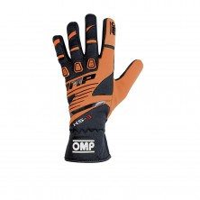 Перчатки 09 OMP KS-3 картинг оранжевый/черный, размер S - LadaSportLine - Все для автоспорта и тюнинга