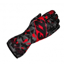 Перчатки 08 -273 CAMO картинг черный/серый/красный, размер XS - LadaSportLine - Все для автоспорта и тюнинга