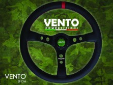 Руль VENTO SFIDA (07) диаметр 350 мм, вынос 70 мм, черная кожа - LadaSportLine - Все для автоспорта и тюнинга