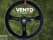 Руль VENTO VENDETTA S (08) диаметр 350 мм, вынос 85 мм, черная замша - LadaSportLine - Все для автоспорта и тюнинга
