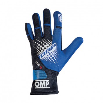 Перчатки 08 OMP KS-4 MY2018 картинг синий/черный, размер XS - LadaSportLine - Все для автоспорта и тюнинга