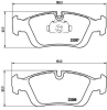 Тормозные колодки BMW 3 (E36, E46) передние,  BREMBO P06024 - LadaSportLine - Все для автоспорта и тюнинга