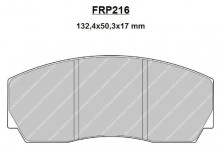 Тормозные колодки Ferodo FRP216H Racing DS2500 (компл.) Subaru AP Racing 4-х N гр., 132,4 мм. - LadaSportLine - Все для автоспорта и тюнинга
