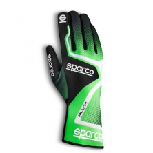 Перчатки 08 Sparco RUSH зеленый/черный, размер 08 - LadaSportLine - Все для автоспорта и тюнинга