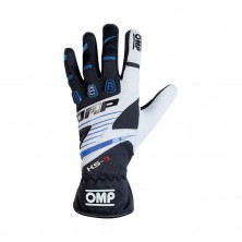 Перчатки 10 OMP KS-3 картинг черный/голубой, размер M - LadaSportLine - Все для автоспорта и тюнинга