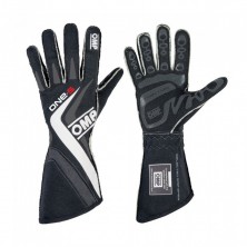 Перчатки FIA 09 OMP ONE-S черный/белый/серый, размер 09 - LadaSportLine - Все для автоспорта и тюнинга