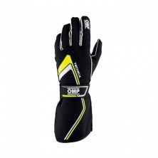 Перчатки FIA 10 OMP TECNICA черный/желтый неоновый, размер 10 - LadaSportLine - Все для автоспорта и тюнинга