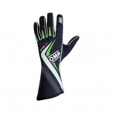 Перчатки FIA 10 OMP ONE-S черный/белый/зеленый, размер 10 - LadaSportLine - Все для автоспорта и тюнинга