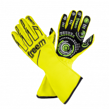 Перчатки FIA 12 Freem Senso 016, желтые, размер 12 - LadaSportLine - Все для автоспорта и тюнинга