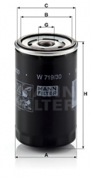 Фильтр масляный Фольксваген Гольф MANN W719/30 - LadaSportLine - Все для автоспорта и тюнинга