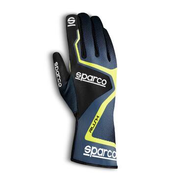 Перчатки 11 Sparco RUSH серый/желтый неоновый, размер 11 - LadaSportLine - Все для автоспорта и тюнинга
