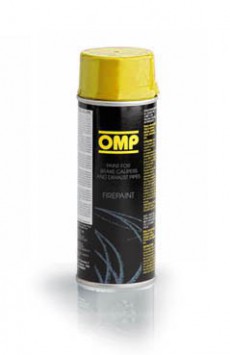 Краска OMP FIRE PAINT термостойкая, 400 мл., желтая - LadaSportLine - Все для автоспорта и тюнинга