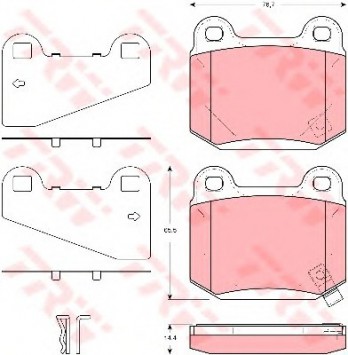 Тормозные колодки Lucas Митсубиси Лансер Evo, WRX STI, аналог DP31538C (задние) - LadaSportLine - Все для автоспорта и тюнинга