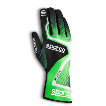 Перчатки 04 Sparco RUSH зеленый/черный, размер 04 - LadaSportLine - Все для автоспорта и тюнинга