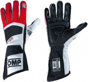 Перчатки FIA 10 OMP TECNICA EVO красный/черный/белый, размер 10 - LadaSportLine - Все для автоспорта и тюнинга