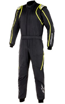 Комбинезон пилота 60 Alpinestars FIA GP RACE v2 (черный/желтый неоновый), р. 60 - LadaSportLine - Все для автоспорта и тюнинга