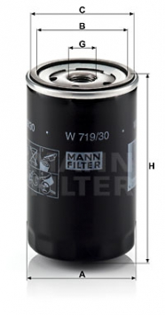 Фильтр масляный Фольксваген Гольф MANN W719/30 - LadaSportLine - Все для автоспорта и тюнинга